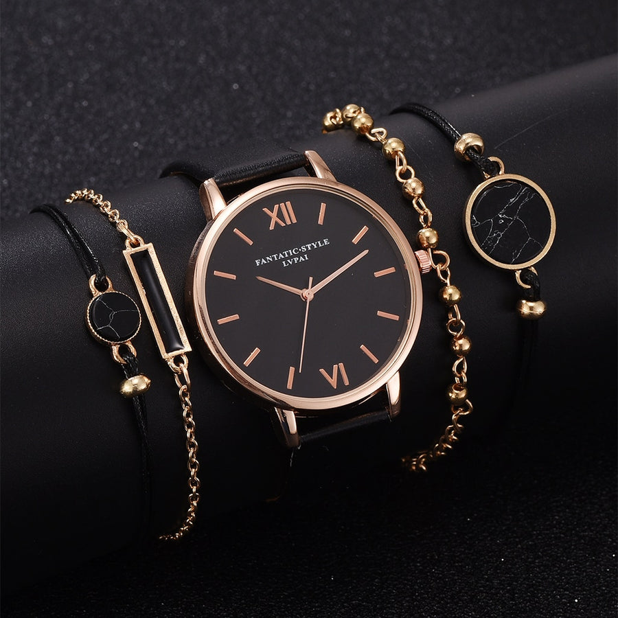 5pcs Woman Bracelet Luxury Watch